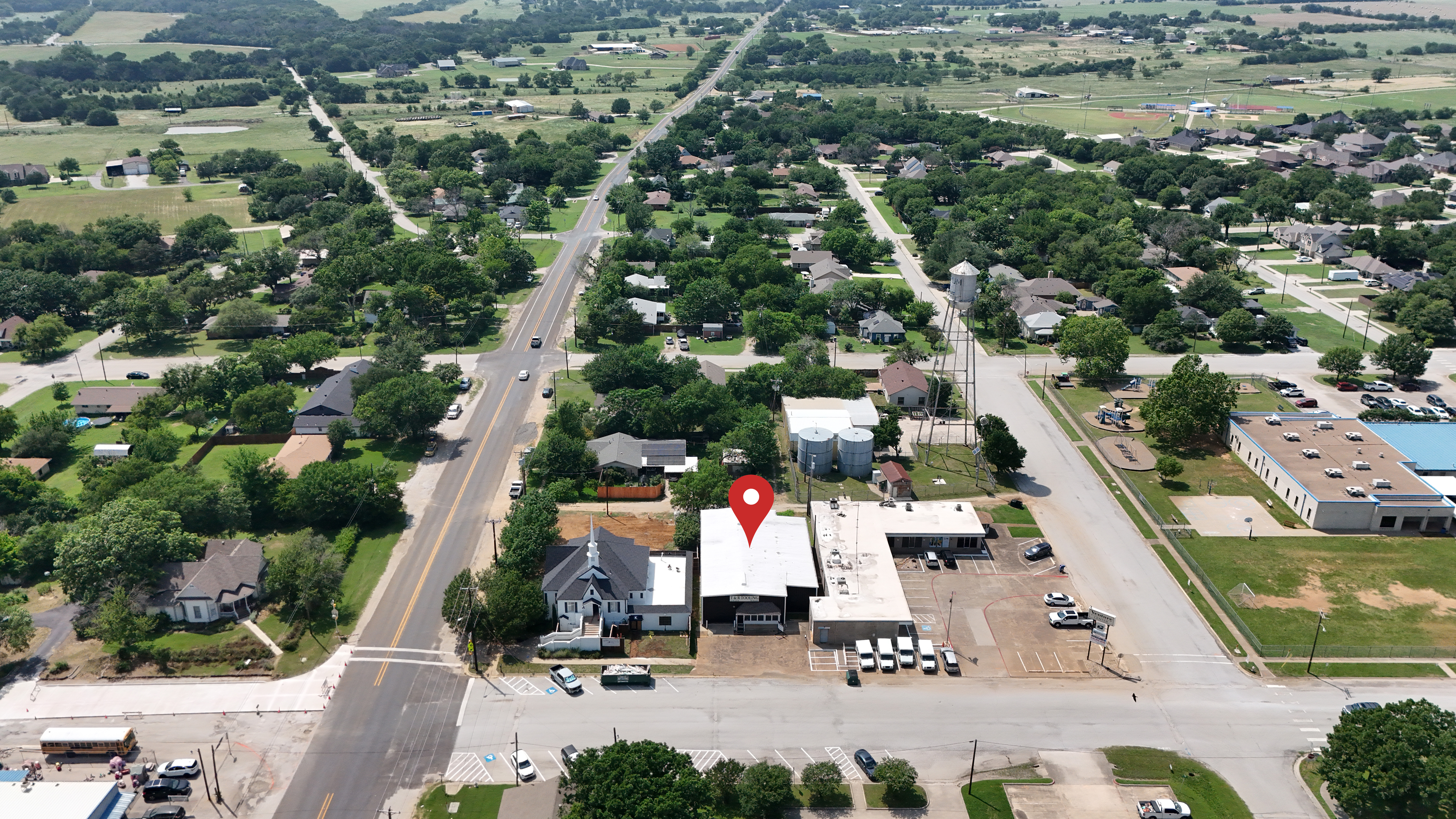 Commercial property aerial photography
