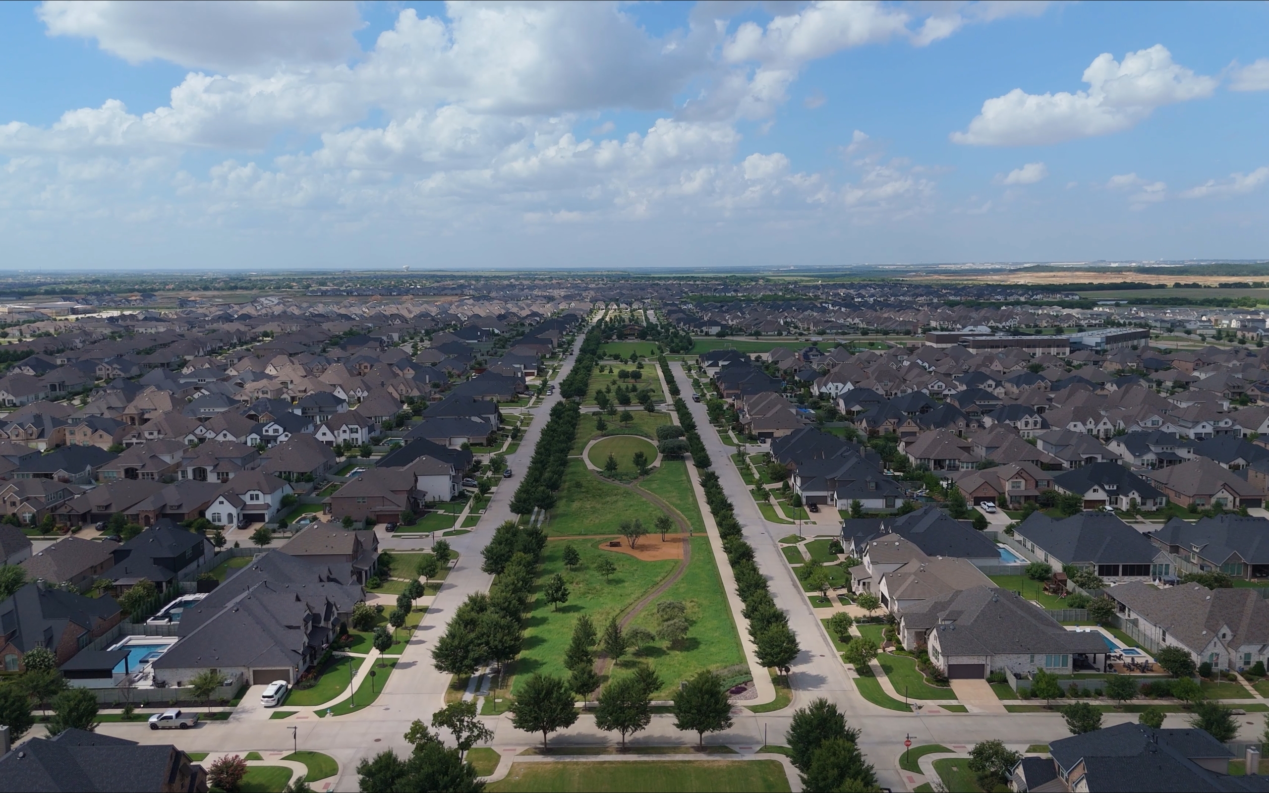 Timeline aerial photography sequence