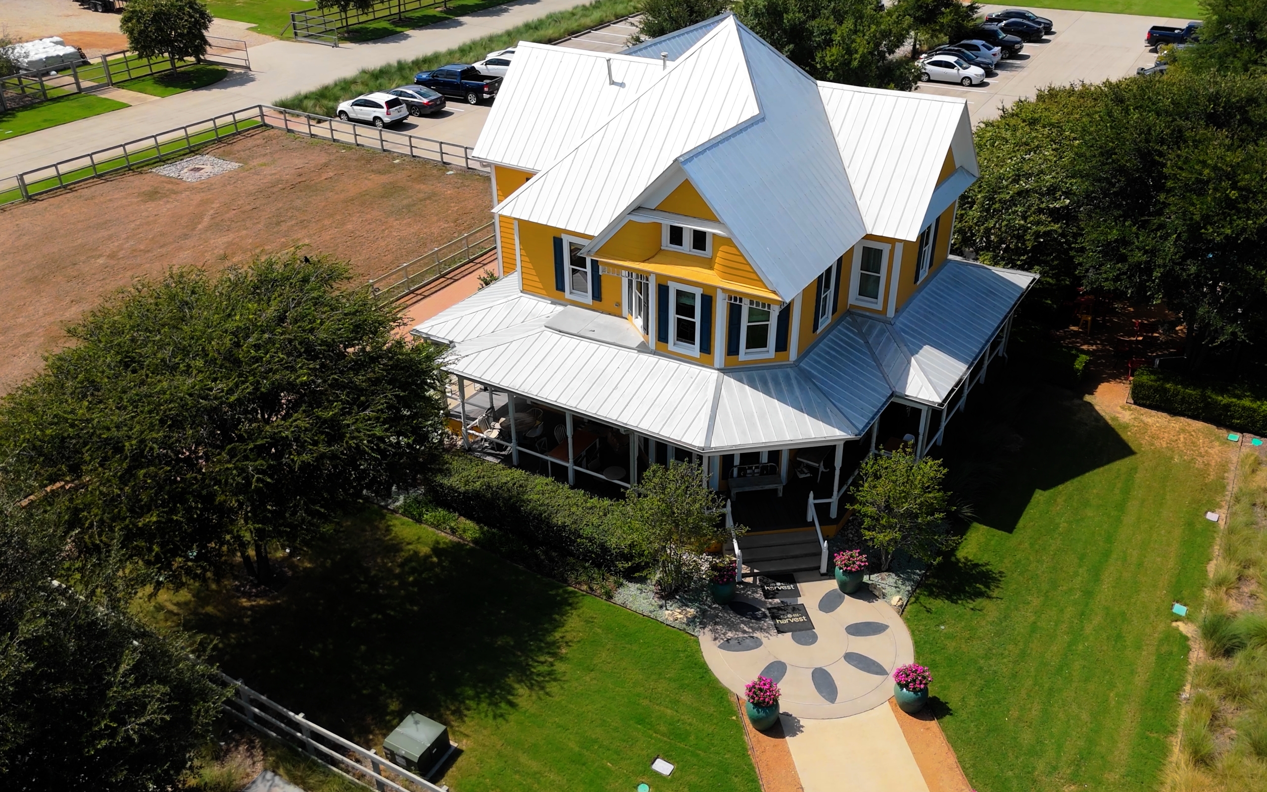 Timeline aerial photography sequence